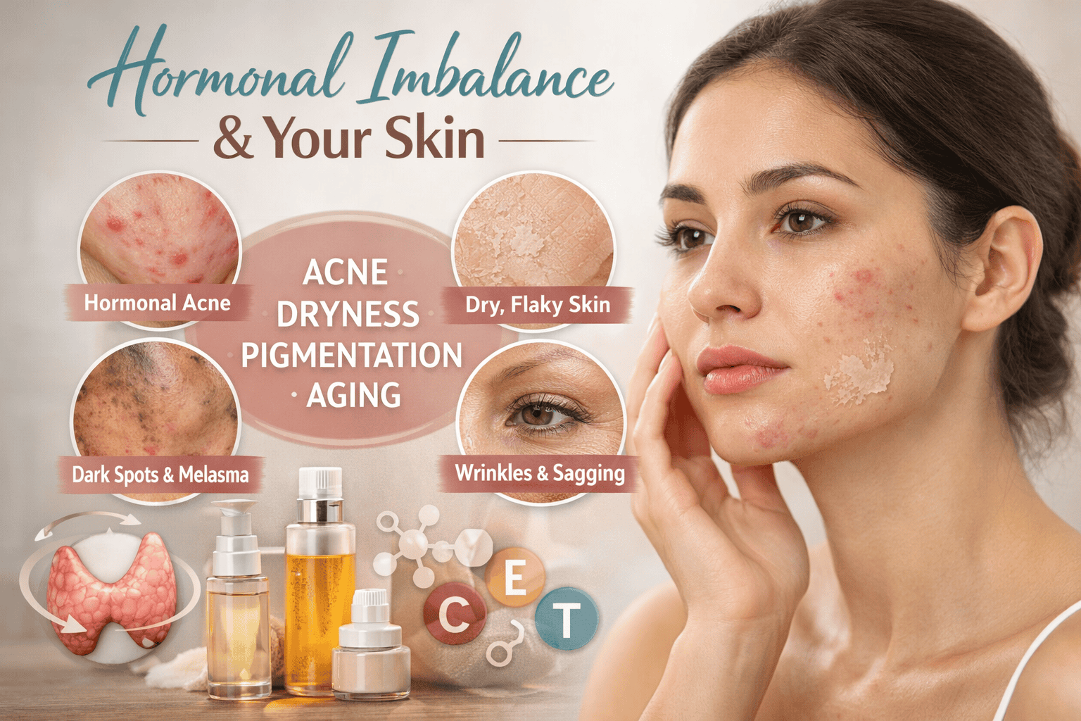 Hormonal Imbalance and Its Effects on Human Skin: What Your Skin Is Trying to Tell You